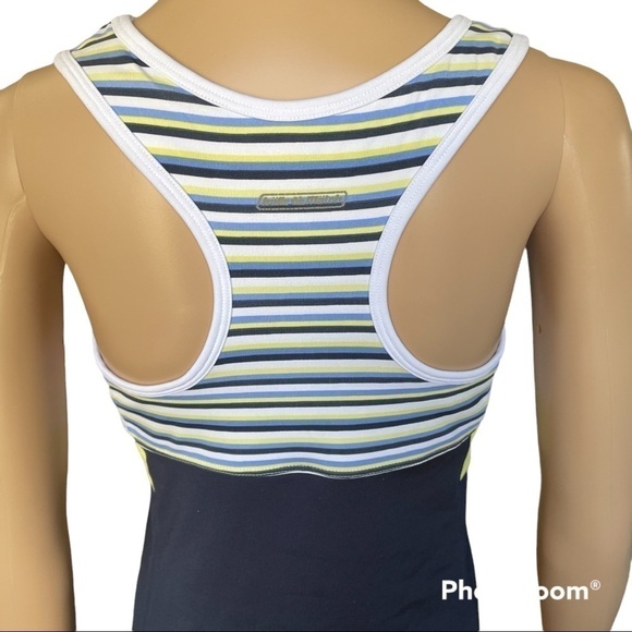 BALLE DE MATCH GO YIPPEE TENNIS DRESS NAVY, WHITE & YELLOW Size M - Picture 3 of 6